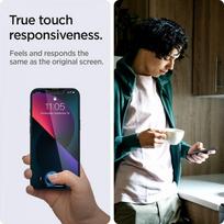 iphone 14 pro spigen - Spigen "Glas.TR EZ FIT Privacy Glass" Apple iPhone 13/13 Pro - 2 vnt. - 4 nuotrauka