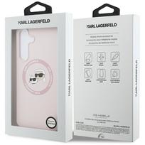 case silicone samsung s25 - Karl Lagerfeld Silicone Karl & Choupette Heads MagSafe Case Samsung Galaxy S25 FE Rožinė (Pink) - 2 nuotrauka