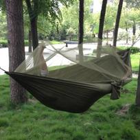 turistiniai hamakai - Hamakas Amona Tourist Hammock, žalias, 260 cm - 2 nuotrauka