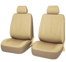 automobiliu oda - Cgauto sėdynių užvalkalų komplektas (eko oda) Kreminė (Beige) - 3 nuotrauka