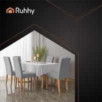 pilis - Ruhhy Kėdžių užvalkalai - 6 vnt. šviesiai pilki (Light Grey) 25991 - 2 nuotrauka