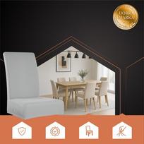 pilis - Ruhhy Kėdžių užvalkalai - 6 vnt. šviesiai pilki (Light Grey) 25991 - 3 nuotrauka