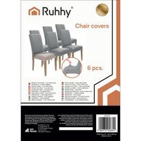 pilis - Ruhhy Kėdžių užvalkalai - 6 vnt. šviesiai pilki (Light Grey) 25991 - 9 nuotrauka