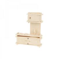 leliu namas - Kruzzel Medinių baldų rinkinys lėlėms, 34 vnt. 23542 - 3 nuotrauka