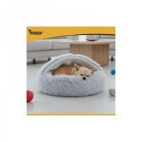 sunu guoliai - Purlov Pliušinis guolis šunims ir katėms, 44x38 cm, pilkas (Grey) - 2 nuotrauka