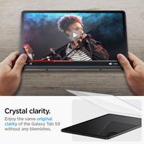 spigen stiklo - Spigen "Glas.tR EZ Fit" Apsauginis stiklas Samsung Galaxy Tab S9 11'' X710 / X716B - Skaidrus (Transparent) - 4 nuotrauka