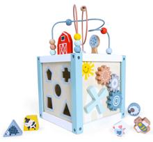 medinis kubas - Edukacinis medinis kubas-rūšiuoklis EcoToys MSP2054 - 3 nuotrauka