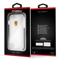 senukai iphone - Ferrari Shockproof Back Case For Apple iPhone 7/8 Transparent/Black - 2 nuotrauka
