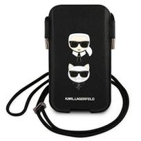 telefono deklas karl lagerfeld - Karl Lagerfeld "Karl Lagerfeld Choupette Head Saffiano PU Pouch S / M" Black - 2 nuotrauka