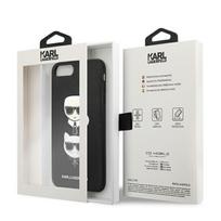 telefono deklas karl lagerfeld - Karl Lagerfeld Saffiano Karl&Choupette dėklas, skirtas iPhone 7 Plus / iPhone 8 Plus - Juodas (Black) - 2 nuotrauka