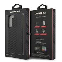 s22 plus telefonas - Mercedes-AMG dėklas Samsung Galaxy S22 Plus (AMHCS22MBLSCA) Juodas (Black) - 2 nuotrauka