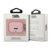 ausines rozines - Karl Lagerfeld "KLAPUKHGP Karl®s Head Case for AirPods Pro" Pink Glitter - 2 nuotrauka