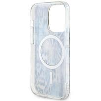 telefono deklas iphone 14 pro max - Guess "Leopard MagSafe iPhone 14 Pro Max" Blue - 3 nuotrauka