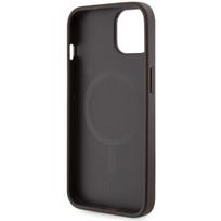 iphone 7 deklas - Guess "4G Printed Stripes MagSafe iPhone 14 Plus" Brown - 3 nuotrauka