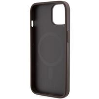 iphone 15 plus magsafe deklas - Guess "GCube Stripes MagSafe iPhone 14 Plus" Brown - 3 nuotrauka