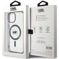 iphone 15 plus magsafe deklas - Karl Lagerfeld "KLHMP15MHKHNOTK Hardcase IML Karl`s Head MagSafe iPhone 15 Plus" - 2 nuotrauka