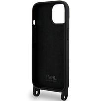 iphone 13 telefono deklas karl lagerfeld - Karl Lagerfeld "Crossbody Silicone Choupette Case iPhone 15" Black - 2 nuotrauka
