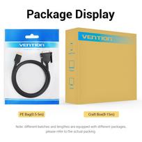 3m hdmi kabelis - Vention HDMI į DVI kabelis 3m ABFBI Juodas (Black) - 5 nuotrauka
