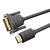 3m hdmi kabelis - Vention HDMI į DVI kabelis 3m ABFBI Juodas (Black) - 8 nuotrauka