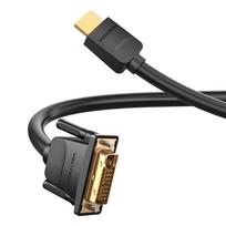 3m hdmi kabelis - Vention HDMI į DVI kabelis 3m ABFBI Juodas (Black) - 9 nuotrauka