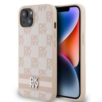 iphone 13 odinis deklas - DKNY odinis dėklas Checkered Mono Pattern & Printed Stripes iPhone 15 / 14 / 13 Rožinė (Pink) - 2 nuotrauka