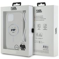 1 14 - Karl Lagerfeld IML Choupette Head&Cord MagSafe dėklas, skirtas iPhone 15 / 14 / 13 - skaidrus - 2 nuotrauka