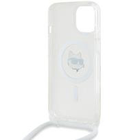 1 14 - Karl Lagerfeld IML Choupette Head&Cord MagSafe dėklas, skirtas iPhone 15 / 14 / 13 - skaidrus - 3 nuotrauka