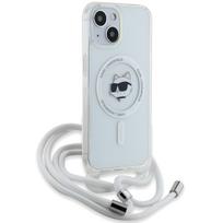 1 14 - Karl Lagerfeld IML Choupette Head&Cord MagSafe dėklas, skirtas iPhone 15 / 14 / 13 - skaidrus - 4 nuotrauka