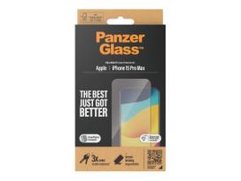 iphone 15 max pro ekrano apsauga - PanzerGlass Screen protector Apple  IPhone 15 Pro Max Glass Transparent Ultra-wide fit, Sc - 2 nuotrauka