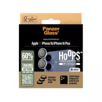 iphone 16 kameros apsauga - PanzerGlass Hoops Transparent Lens Protector iPhone 16 6.1" / 16 Plus 6.7" 1285 - 3 nuotrauka