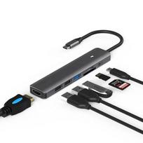 type c usb hdmi - USB Type-C - HDMI, 3x USB Type-A, SD, TF, USB Type-C PD100W - 4 nuotrauka