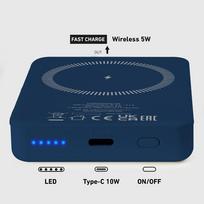 magsafe power bank - SBS TEBB5000MAG1CB 5000 mAh Mėlynas (Blue) - 3 nuotrauka