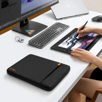 kompiuterio krepsys 13 tech - Tech-Protect Defender Laptop Case 13-14" - Black - 5 nuotrauka