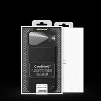 iphone 14 kamera - Nillkin CamShield Leather S Case for iPhone 14 Pro Max - Juodas (Black) - 7 nuotrauka