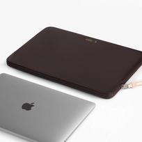 laptop dekl - Tech-Protect Fleece Laptop Bag 13-14" - Brown - 2 nuotrauka