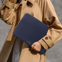 nesiojamo kompiuterio 14 deklas - Tech-Protect Fleece Laptop Bag 13-14" - Blue - 5 nuotrauka