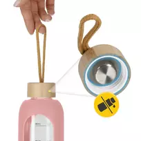 stikline gertuve 1 l - 4FIZJO Stiklinė gertuvė 1 l, rožinė (Pink) - 2 nuotrauka