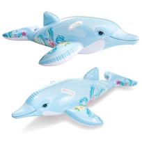 pripuciamas ciuzinys - Intex Lil' Dolphin Ride-On 58535NP Grey - 2 nuotrauka