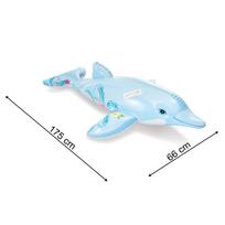 pripuciamas ciuzinys - Intex Lil' Dolphin Ride-On 58535NP Grey - 6 nuotrauka