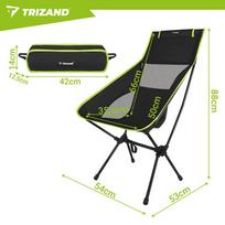 zvejybos kede - Sulankstoma žvejybos kėdė Trizand, juoda (Black) - 18 nuotrauka