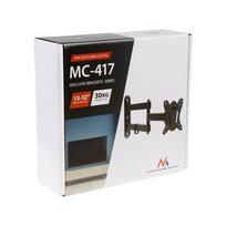 tv 32 - Maclean MC-417 Visiško judesio televizoriaus monitoriaus sieninis laikiklis 13-32" 30 kg maks. VESA 100x100 Juodas (Black) - 2 nuotrauka