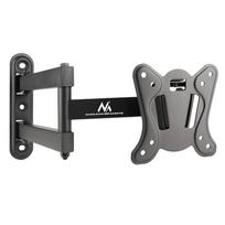 tv 32 - Maclean MC-417 Visiško judesio televizoriaus monitoriaus sieninis laikiklis 13-32" 30 kg maks. VESA 100x100 Juodas (Black) - 6 nuotrauka