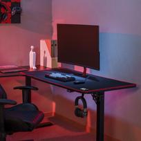 peles - NanoRS Desk Mat RS173, 1200x600x3mm, Juodas (Black) - 3 nuotrauka