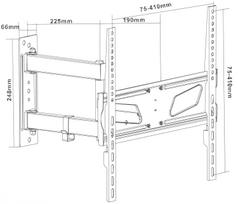 tv laikiklis 400x400 - Maclean MC-711 Televizoriaus laikiklis 26-55", Juodas (Black) - 3 nuotrauka