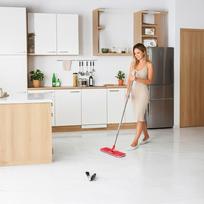 sluota su kibiru - Flat Mop + Bucket + Telescopic Pole + 2 x Microfibre Pad 5.7L Floor Cleaning XXL Set Rotating Head - 7 nuotrauka