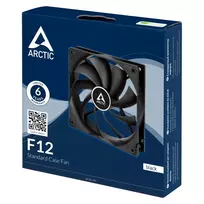 arctic f12 - Arctic F12 120mm Korpuso Ventiliatorius Juodas (Black) - 2 nuotrauka