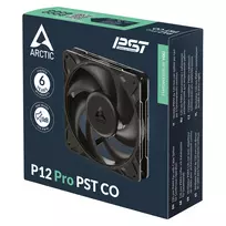 arctic p12 - Arctic P12 Pro PST CO 120 mm Korpuso Ventiliatorius Juodas (Black) - 2 nuotrauka