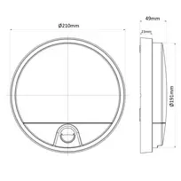led lauko sviestuvas su judesio jutikliu - Maclean MCE291 GR, 15W, LED, IP54, pilka (Grey) - 3 nuotrauka