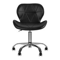 meistro kede - Valgomojo kėdė ActivEshop QS-06, matinė, juoda, 36 cm x 48 cm x 42 - 54 cm - 4 nuotrauka