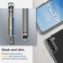 s22 ultra deklai - Spigen "Ultra Hybrid Case Galaxy S22" Crystal clear - 3 nuotrauka